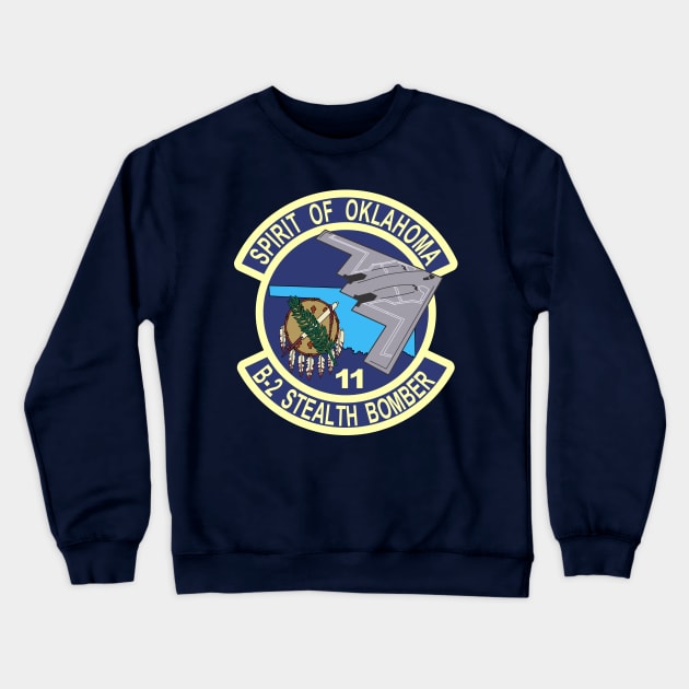 B-2 Stealth Bomber - Oklahoma Crewneck Sweatshirt by MBK